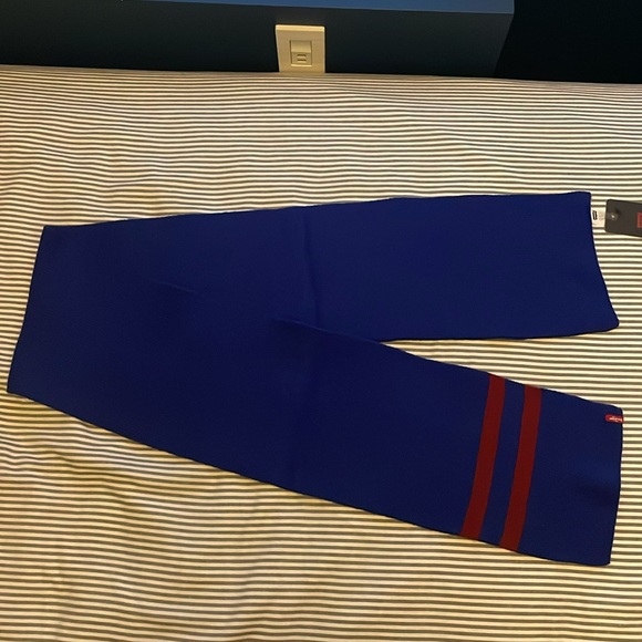 Blue Levi’s Scarf with Red Stripes - Picture 2 of 4